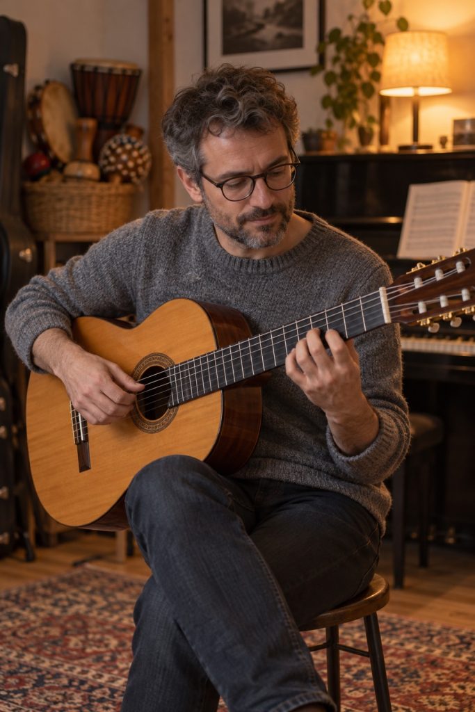 Portrait de Julien, professeur d'éveil musical